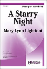 A Starry Night Three-Part Mixed choral sheet music cover